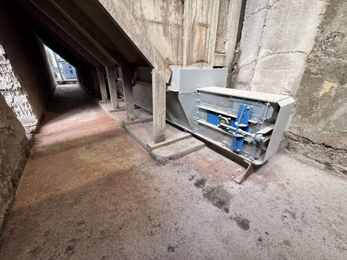 Detail dopravní cesty obilí a napojení technologie (VAFO Production, 2. etapa)